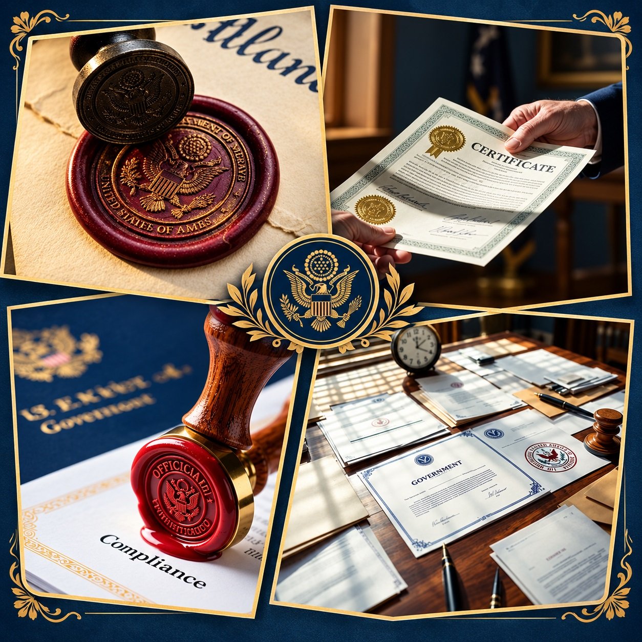 Lucky Diamond official certificates, government seals and compliance documentation for customs clearance